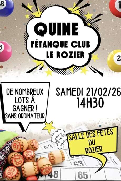 Quine pétanque Club le Rozier