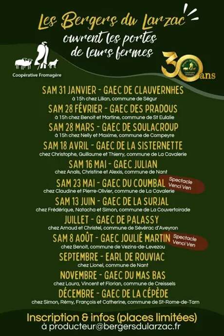 Visite de ferme - 30 ans des Bergers du Larzac