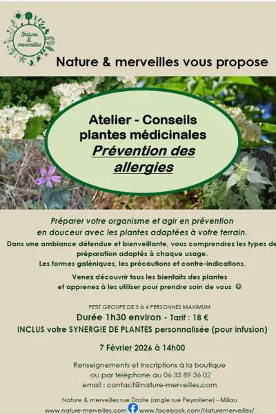 Plantes médicinales " prévention des allergies " - Nature et Merveilles