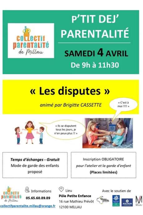 P'tit déj' parentalité " les disputes " - Collectif Parentalité