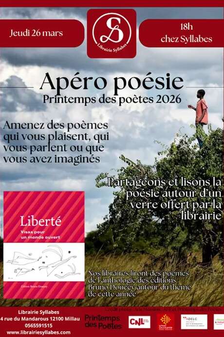 Apéro poésie "printemps des poètes "- librairie Syllabes