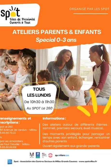 Atelier / animation pour les 0-3 ans avec leurs parents - Spot le 260