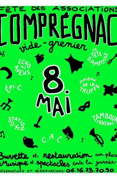 Vide grenier et fête des associations de Comprégnac