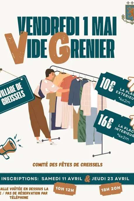 Vide grenier - Comité des fêtes de Creissels