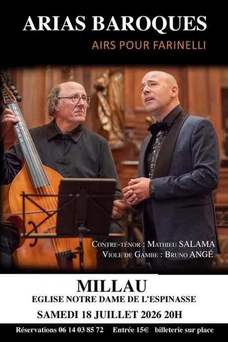 Concert ARIAS BAROQUES airs pour farinelli