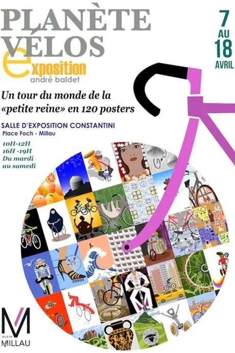 Exposition " Planète vélos" d'André Baldet - Salle Costantini