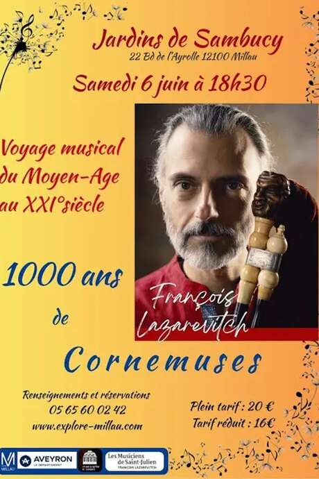 Concert 1000 ans de cornemuses - Hôtel particulier de Sambucy de Sorgue (privé)