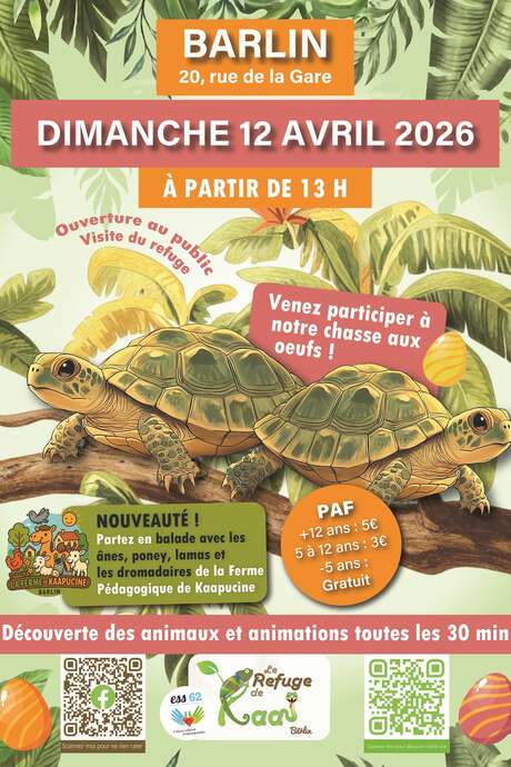 Découverte des animaux et chasse aux oeufs