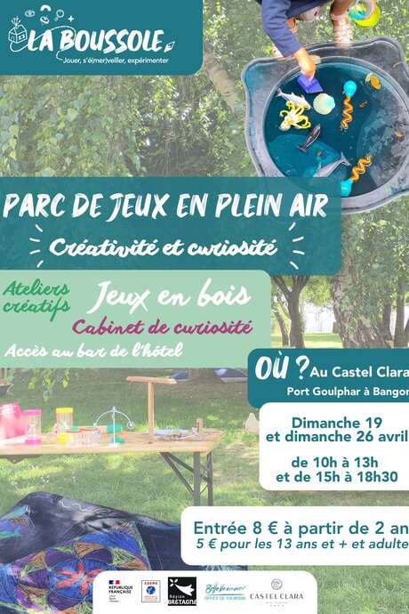 Parc de jeux en plein air : La Boussole "Créativité et curiosité"