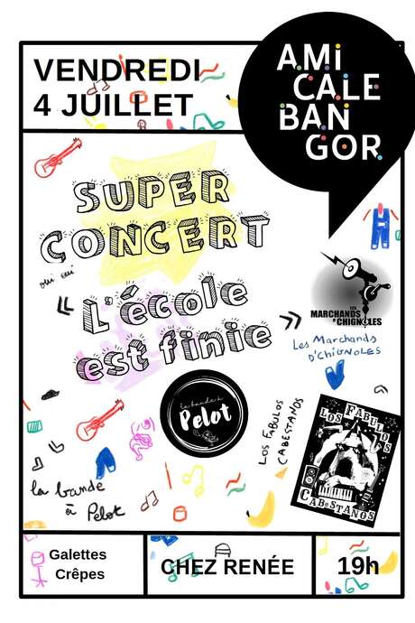 Super concert : "L'école esr finie"