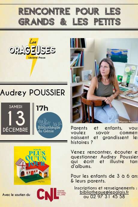 Rencontre avec l'auteure et illustratrice jeunesse Audrey Poussier