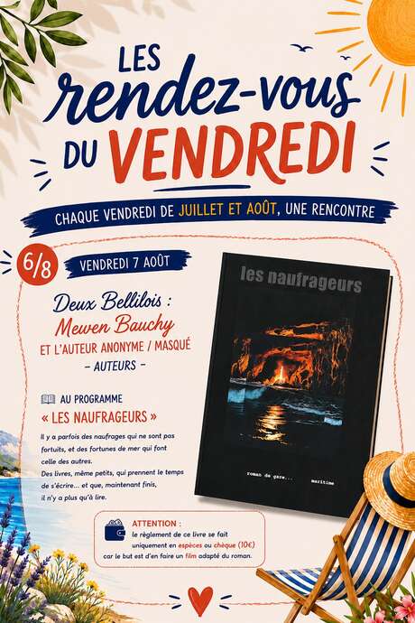 Les rendez-vous du Vendredi : Mewen Bauchy et l'auteur anonyme masqué "Les naufrageurs"