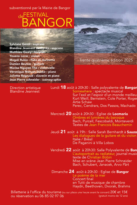 Festival de Bangor :   Les dialogues de la guitare et du violon