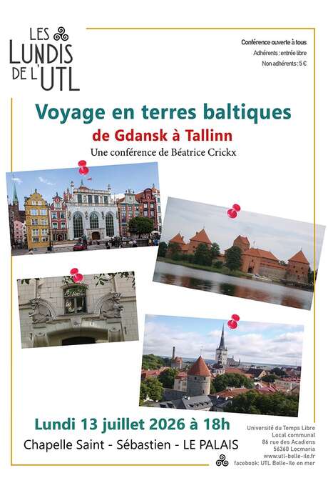 Conférence : Voyage en terres baltiques: de Gdansk à Tallinn