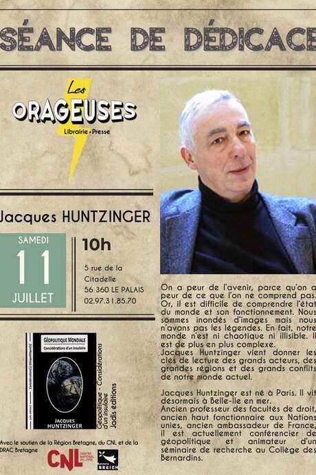 Séance de dédicace : Jacques Huntzinger