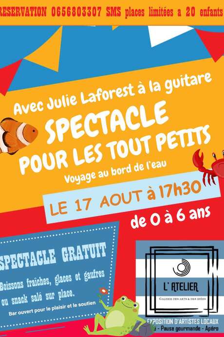 Spectacle pour les tout petits : voyage au bord de l'eau