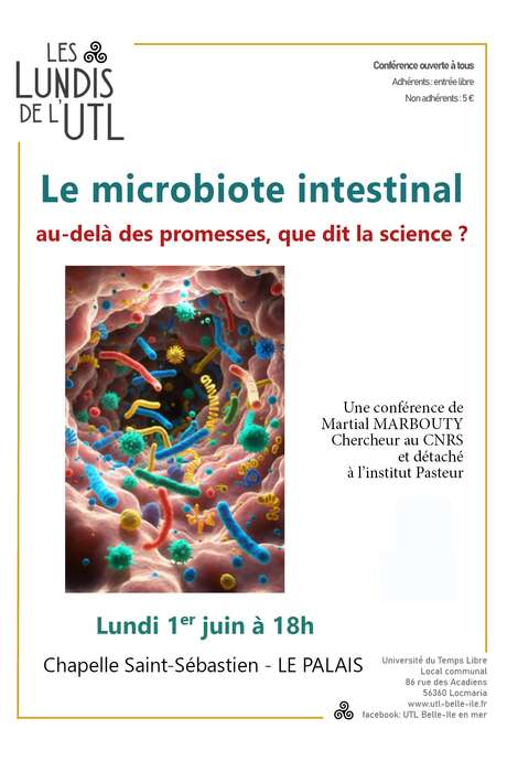 Conférence : Le microbiote intestinal: au-delà des promesses, que dit vraiment la science ?