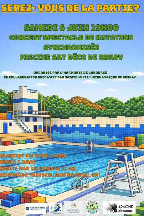Concert spectacle de natation synchronisée