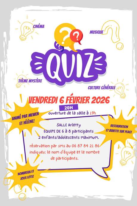 Quiz ! avec Hélène et Mewen