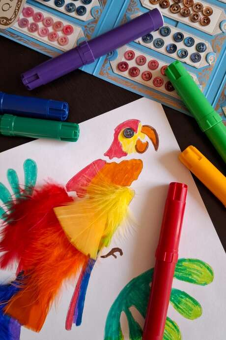 Atelier des vacances "Oiseau de paradis"