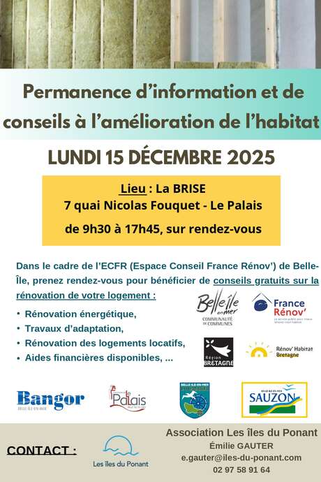 Permanence d'information et de conseils à l'amélioration de l'habitat