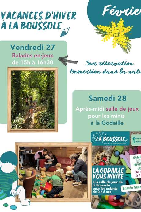 Après midi salle de jeux de La Boussole à La Godaille