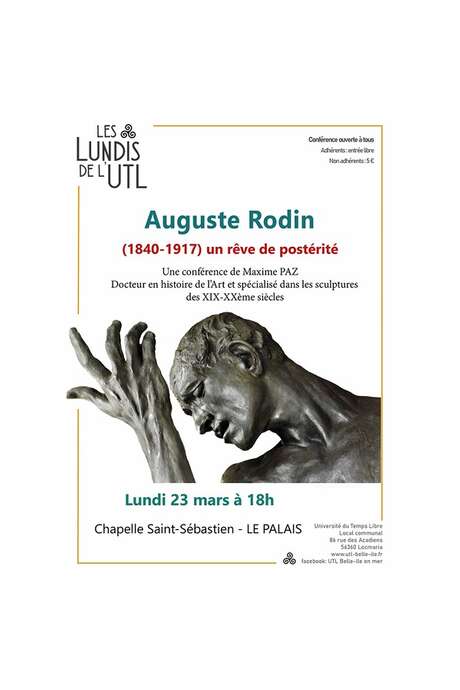 Conférence : Auguste RODIN (1840-1917), un rêve de postérité