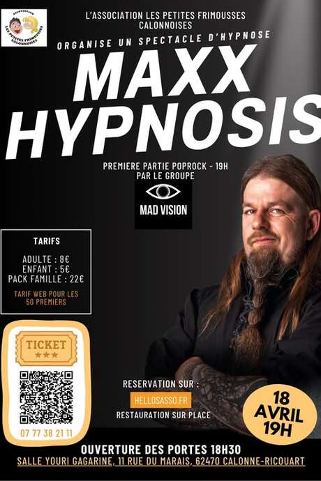 Spectacle d'hypnose "Maxx Hypnosis"