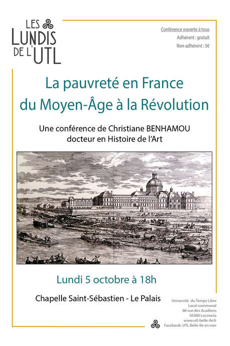 Conférence : La pauvreté en France du Moyen Âge à la Révolution