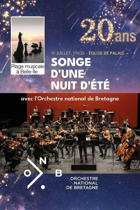 Plage musicale à Belle Ile : Orchestre National de Bretagne : Songe d'une nuit d'été