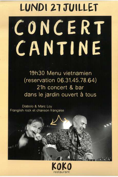 Concert cantine : Diabolo & Marc Loy