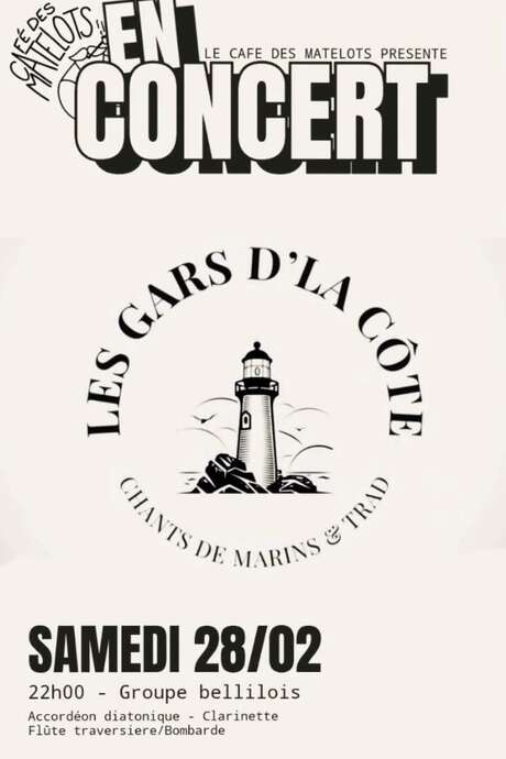 Concert : Les gars de la côte