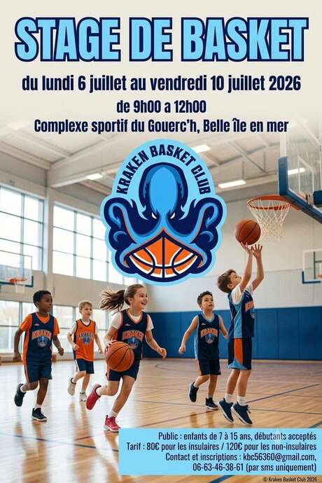 Stage de basket (7 à 15 ans)