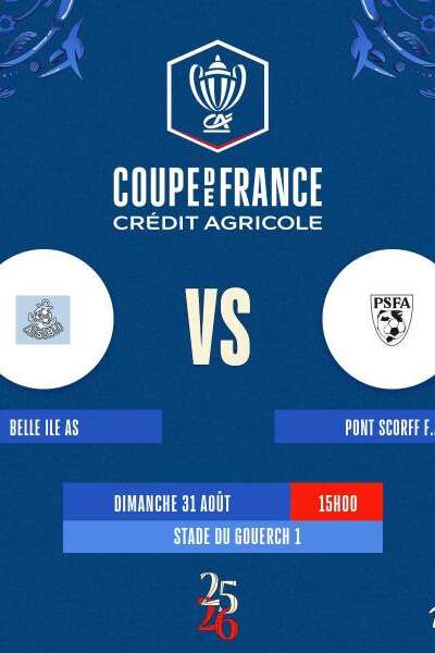 Foot : Coupe de france : Belle Ile VS Pont Scorff