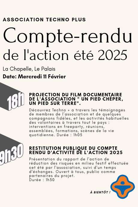 Projection et restitution publique de Techno+