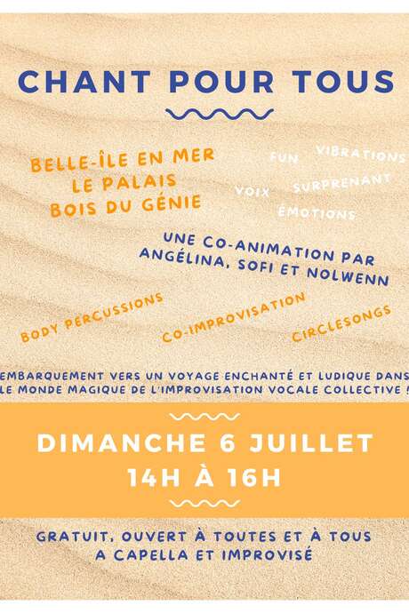 Atelier "Chant pour tous"