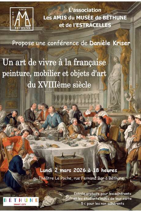 Conférence "Un art de vivre à la française, peinture, mobilier et objets d'art du XVIIIéme siècle"