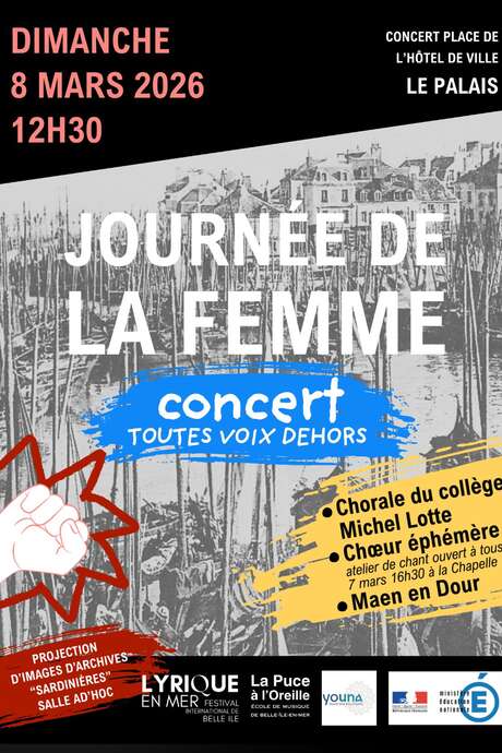 Journée de la Femme : Concert " Toutes voix dehors"