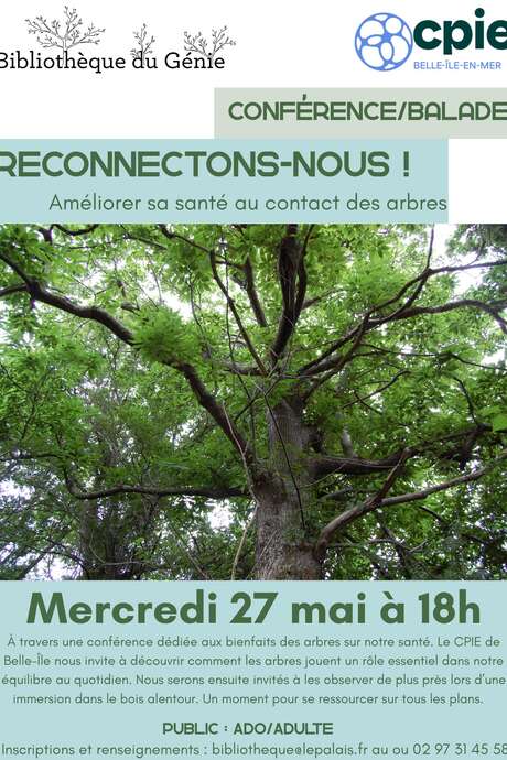 Conférence -balade : Améliorer sa santé au contact des arbres, (Re)connectons-nous