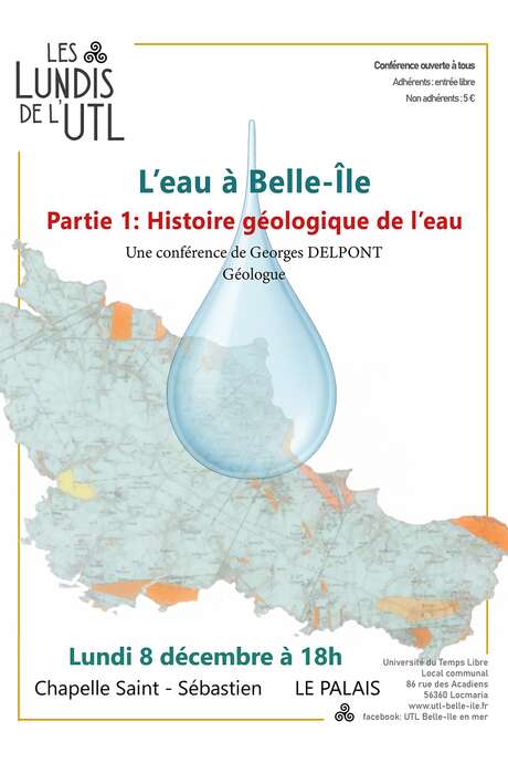 Conférence : L'eau à Belle Île : histoire géologique de l'eau