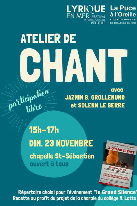Semaine de sensibilisation : Lutte contre les violences conjugales et intrafamiliales : Stage de chant