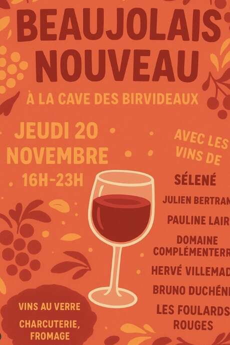 Dégustation : Beaujolais Nouveau 2025 à la Cave des Birvideaux