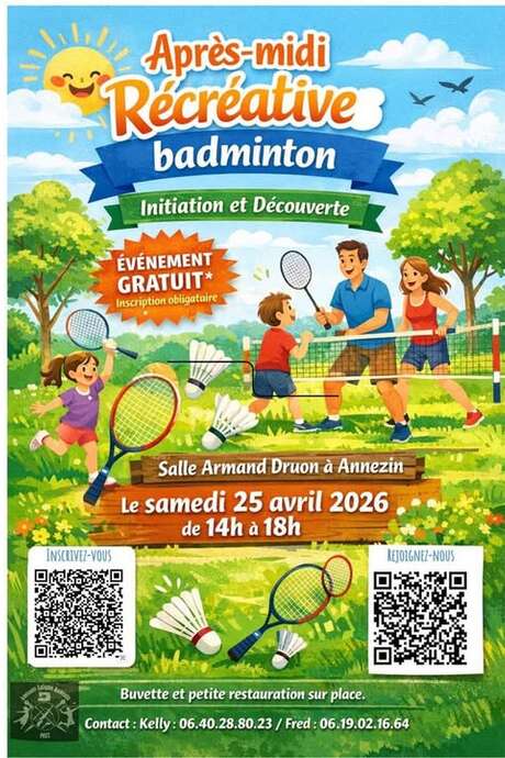 Après-midi récréative Badminton