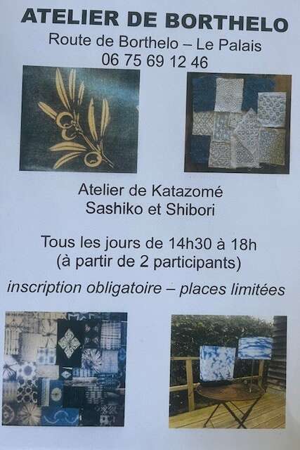 Atelier de Shibori, Sashiko et Katazomé