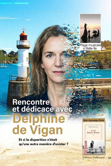 Plage musicale à Belle Ile : Rencontre et dédicaces avec Delphine De Vigan