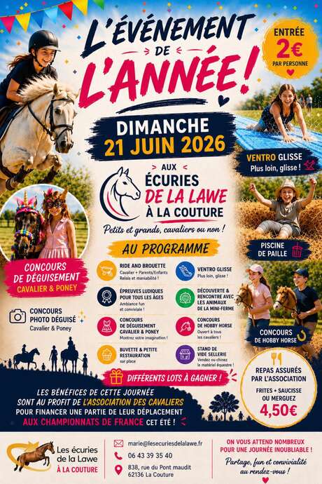 Journée événément aux écuries de la Lawe