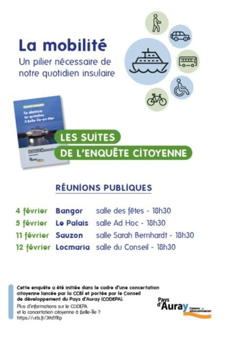 Réunion publique : La mobilité : les suites de l'enquête citoyenne