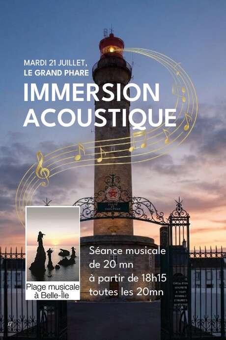 Plage musicale à Belle Ile : Immersion acoustique