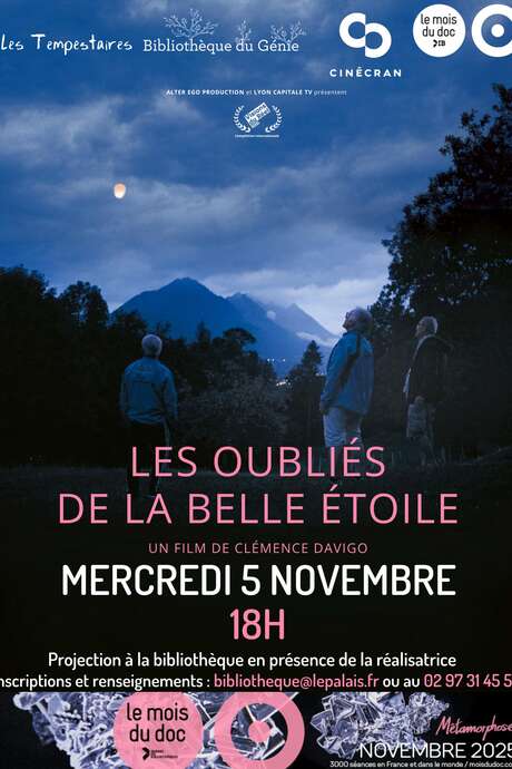 Le mois du doc à la Bibliothèque du Génie : "Les oubliés de la belle étoile"