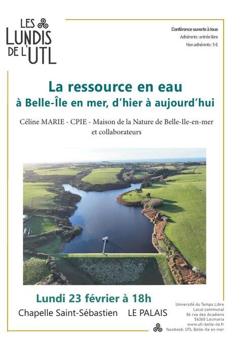 Conférence : L'eau à Belle Île : ressource d’hier et aujourd’hui